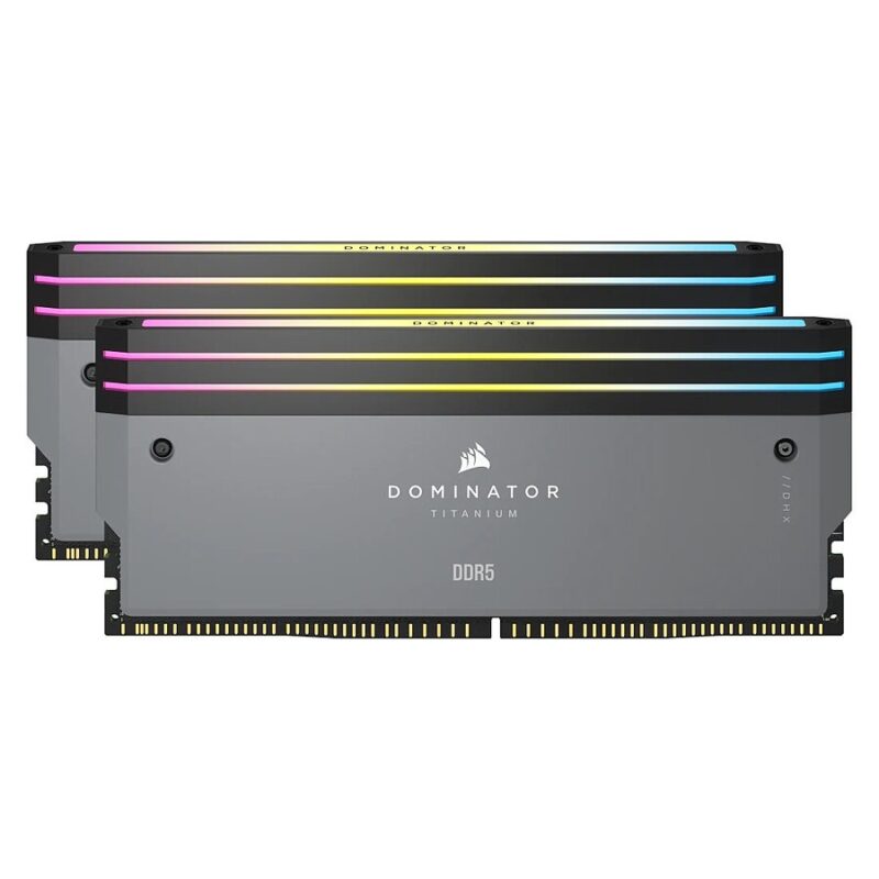 Corsair Dominator Titanium RGB DDR5 - Kit d'éclairage Gris