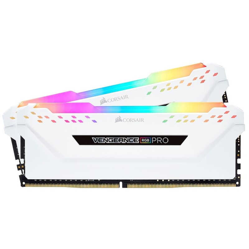 Corsair Vengeance RGB PRO DDR4 2 x 8 Go 3200 MHz CAS 16 Blanche