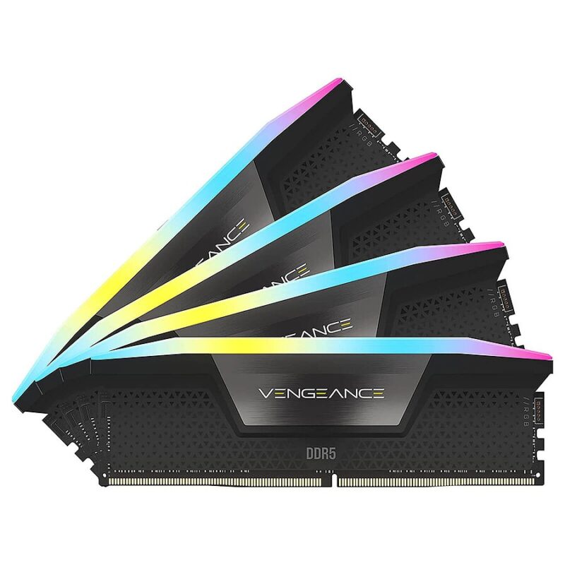 Corsair Vengeance RGB Black - 4 x 48 Go (192 Go) - DDR5 5200 MHz - CL38