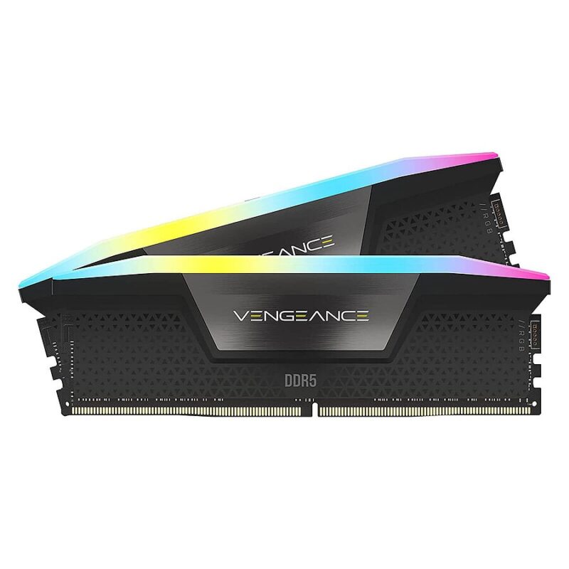 Corsair Vengeance RGB Black - 2 x 16 Go (32 Go) - DDR5 6400 MHz - CL36 - Ryzen Edition