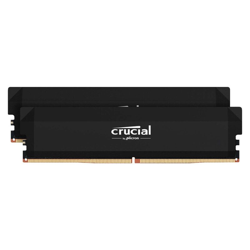 Crucial Pro Overclocking - 2 x 32 Go (64 Go) - DDR5 6000 MHz - CL40 - Noir